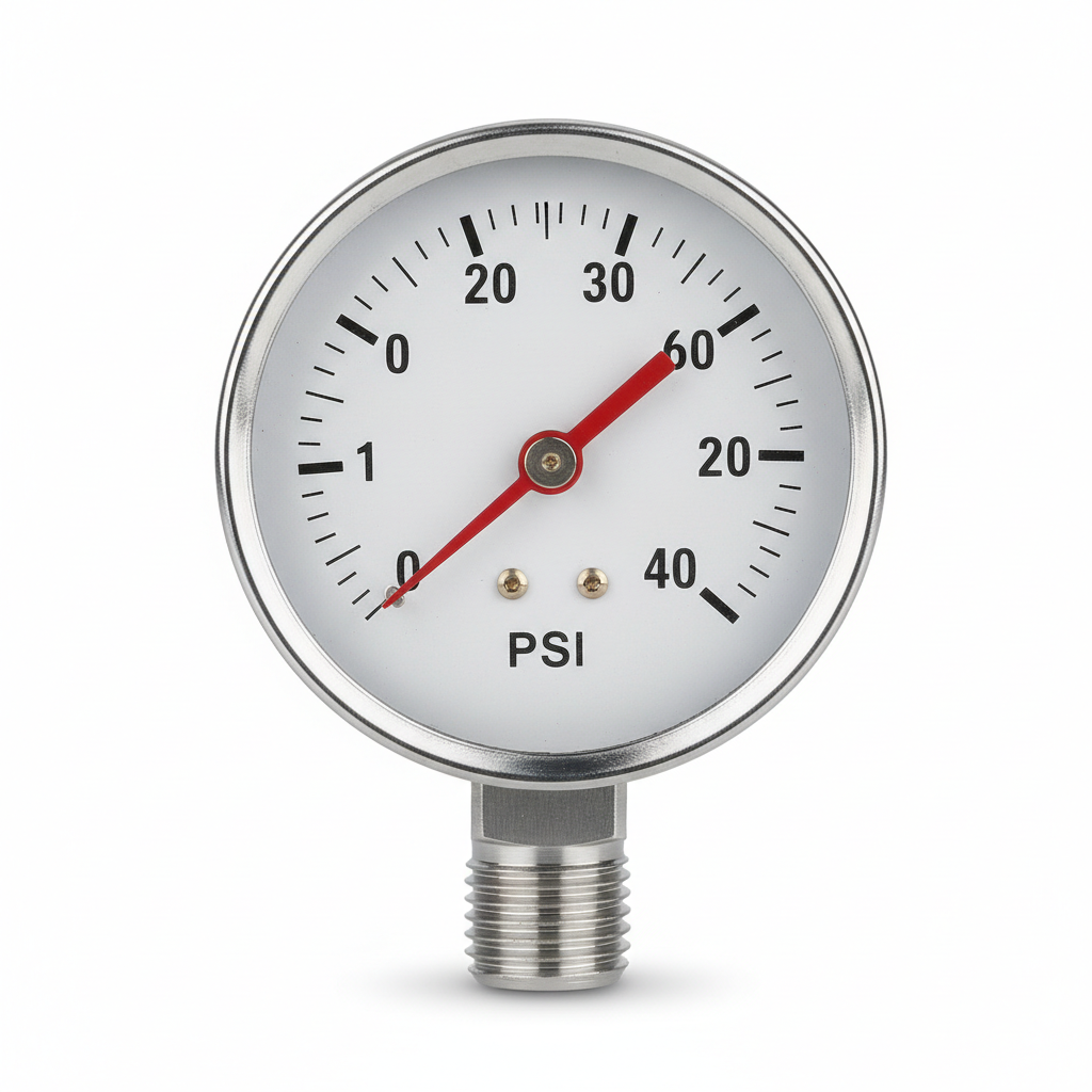 0-40 PSI Pool Filter Pressure Gauge