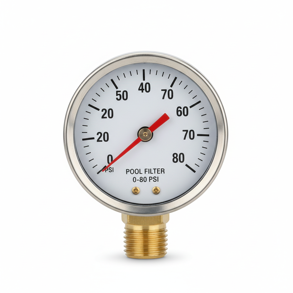 0-40 PSI Pool Filter Pressure Gauge