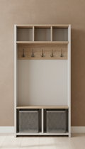 Multi-Function Entryway Hook Rail