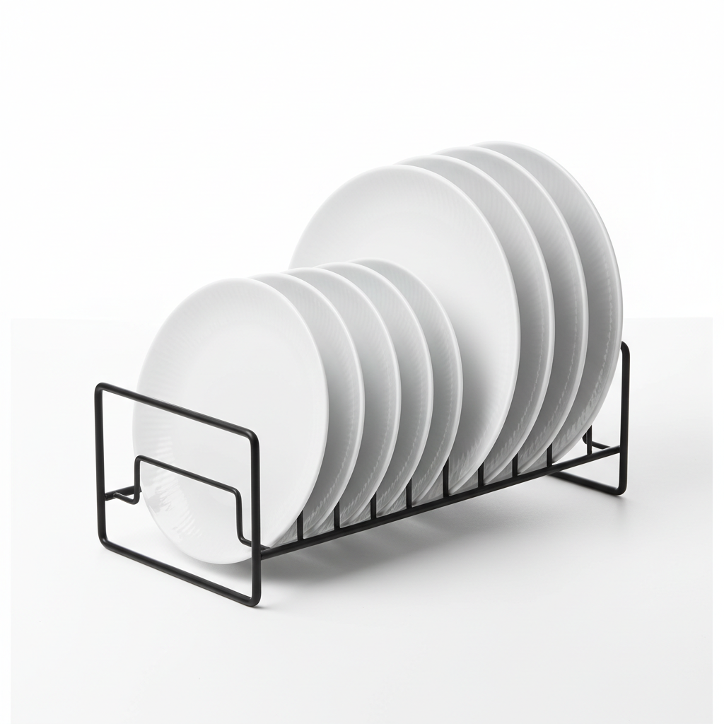 Ceramic Plate Rack Organizer