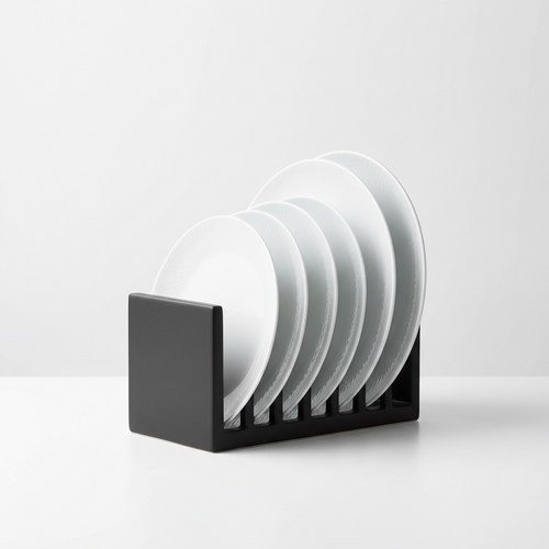 Ceramic Plate Rack Organizer