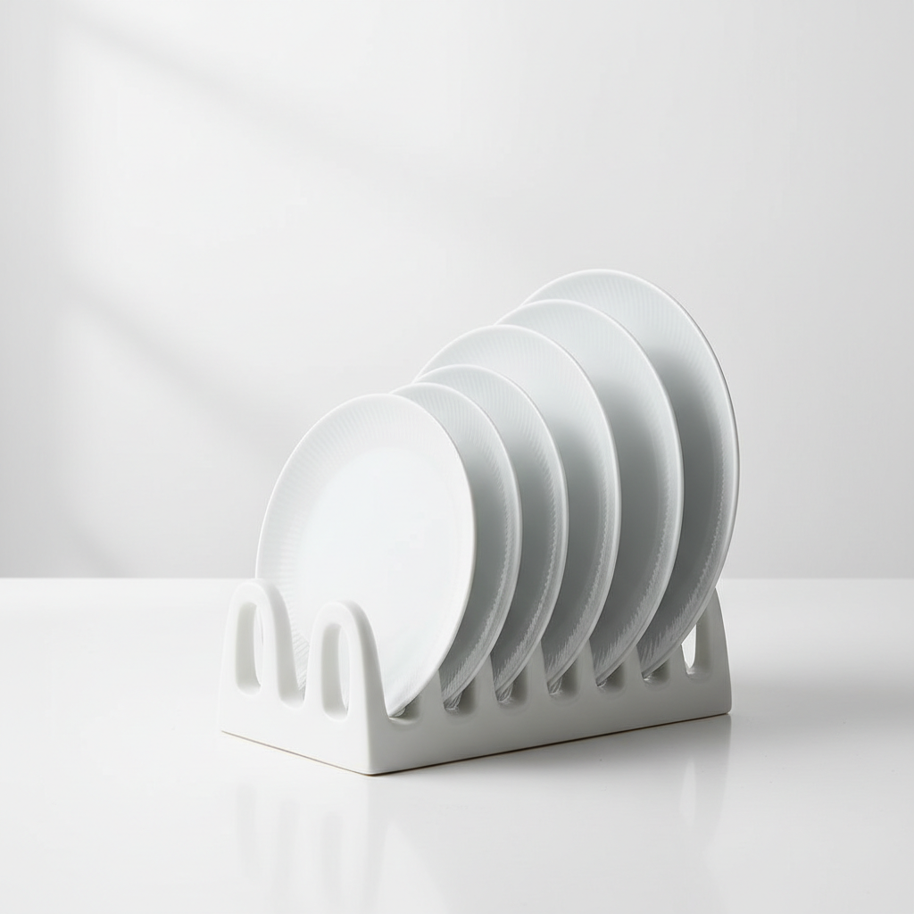 Ceramic Plate Rack Organizer