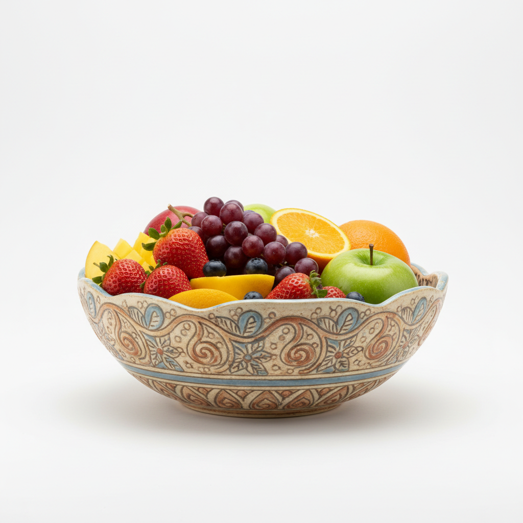 Decorative Ceramic Fruit Bowl