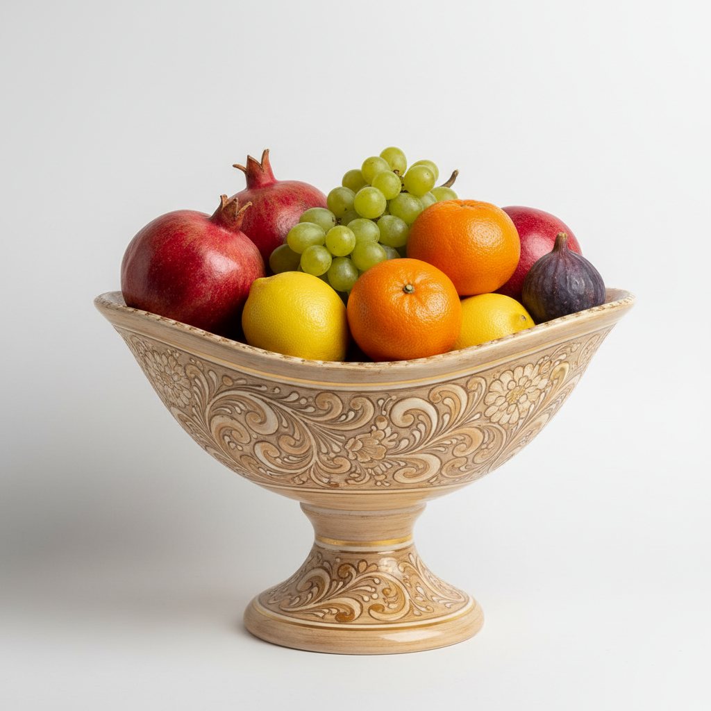 Decorative Ceramic Fruit Bowl