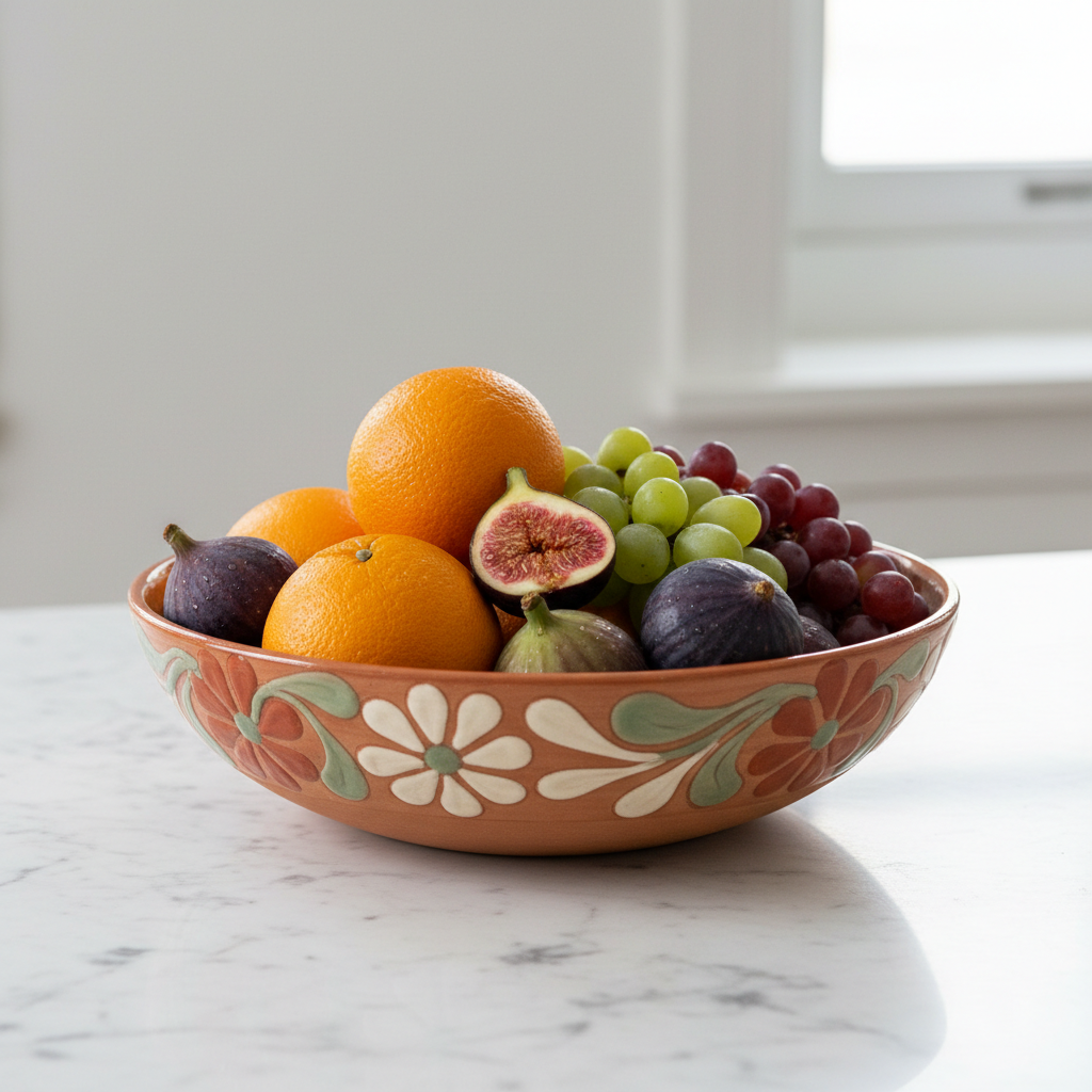 Decorative Ceramic Fruit Bowl