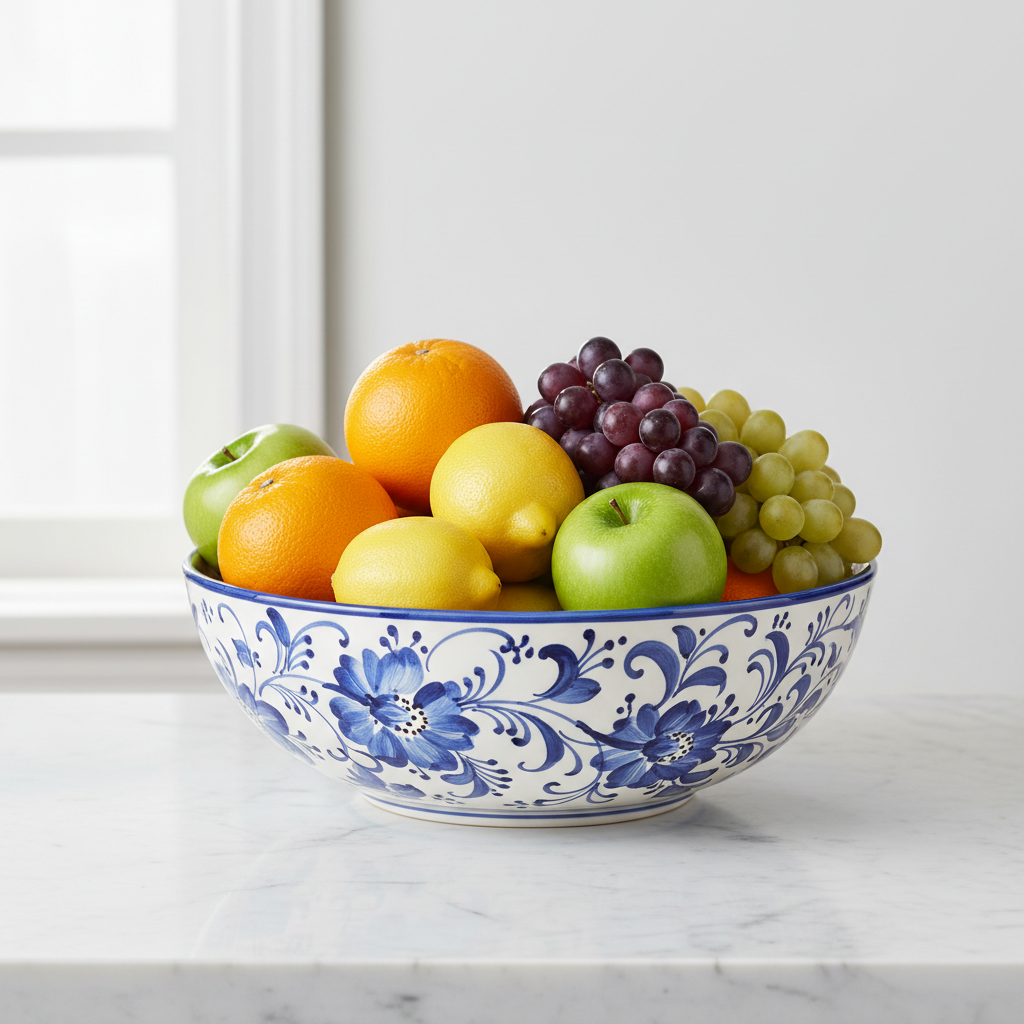 Decorative Ceramic Fruit Bowl