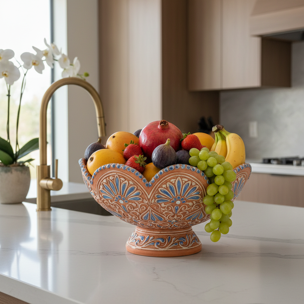 Decorative Ceramic Fruit Bowl