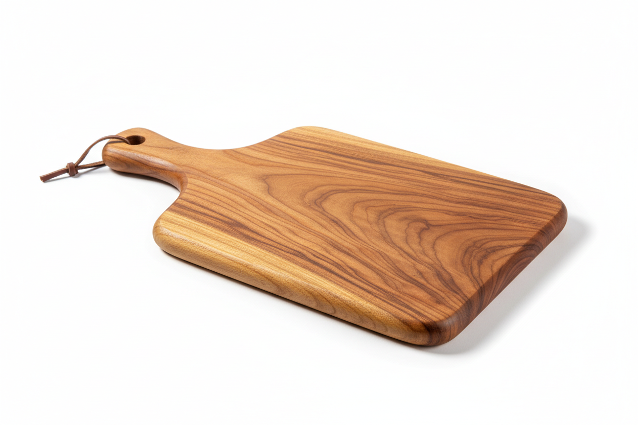 Handcrafted Wooden Cutting Board with Handle