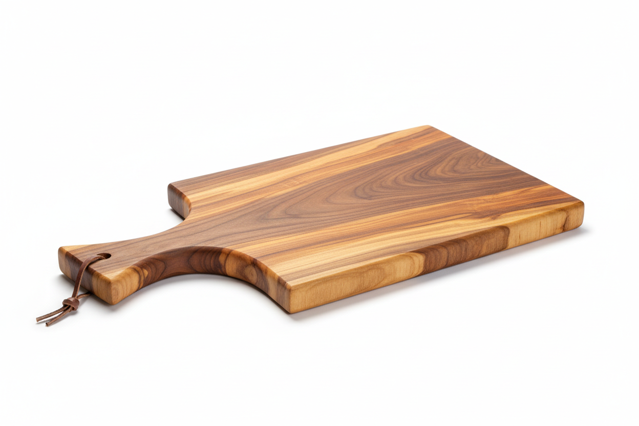 Handcrafted Wooden Cutting Board with Handle