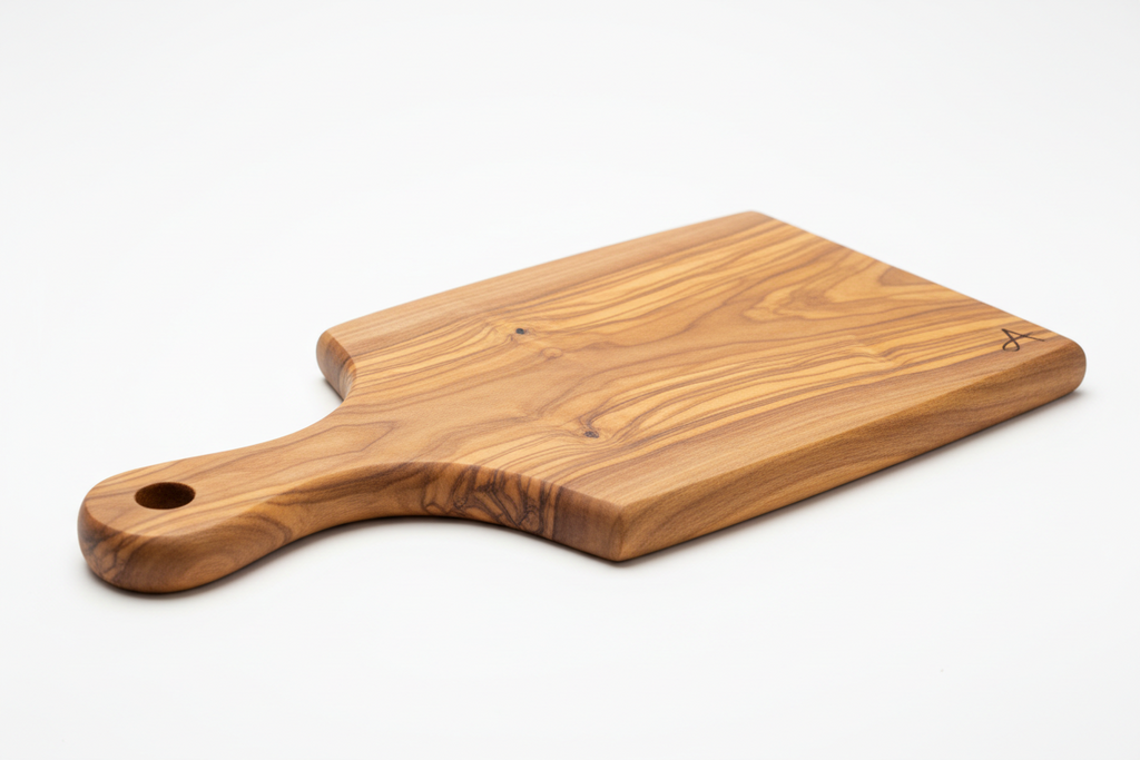 Handcrafted Wooden Cutting Board with Handle