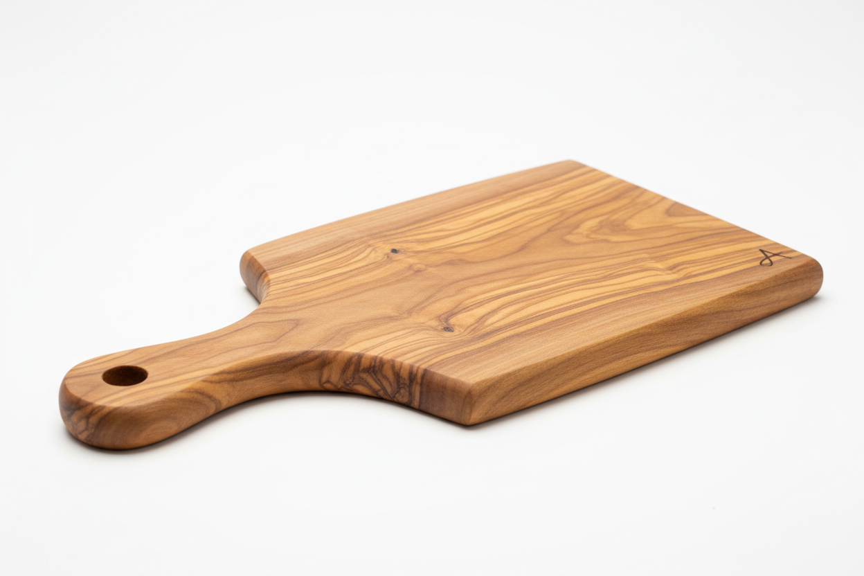 Handcrafted Wooden Cutting Board with Handle