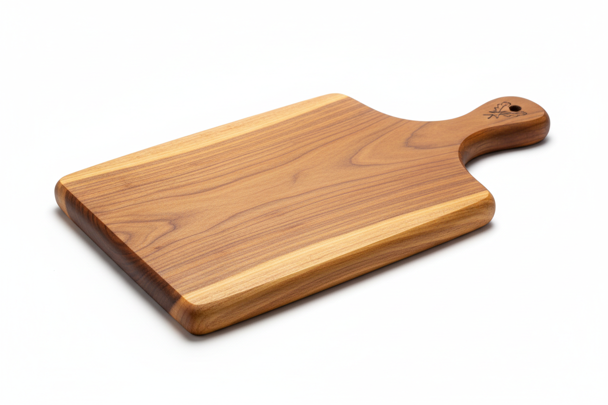 Handcrafted Wooden Cutting Board with Handle