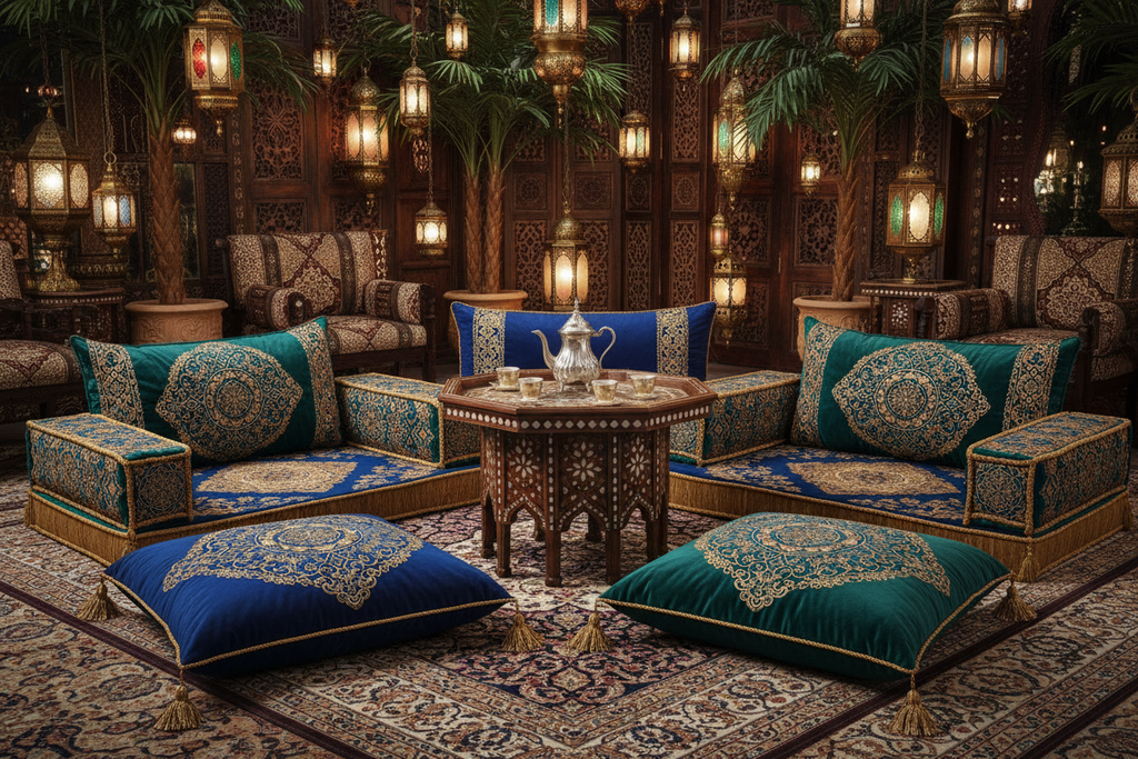 Luxury Arabic Majlis Floor Cushion Set