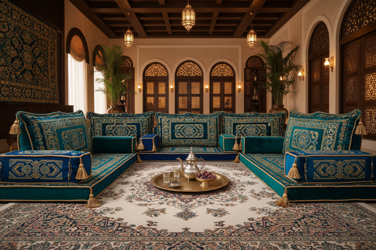 Luxury Arabic Majlis Floor Cushion Set