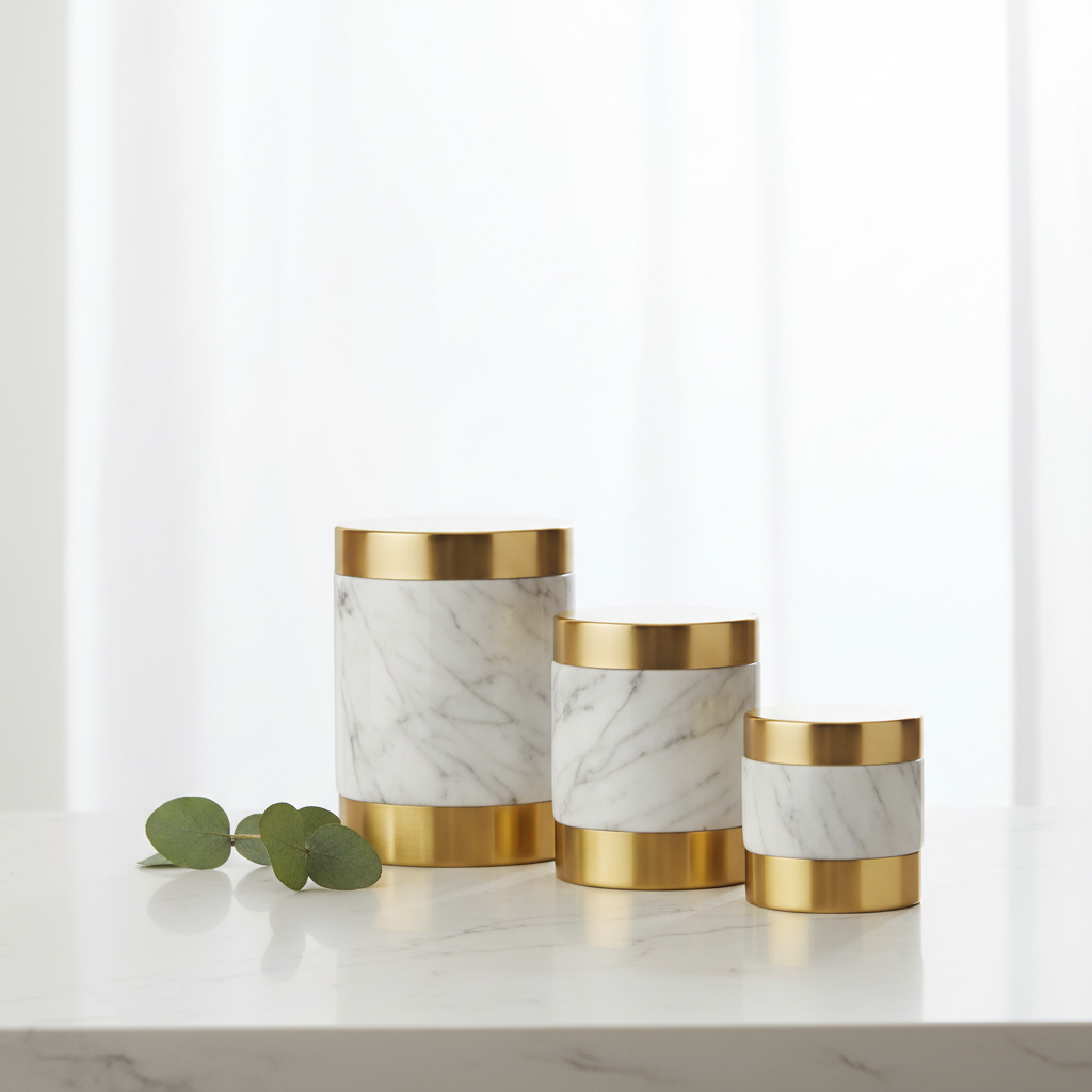 Luxury Marble Kitchen Canister Set
