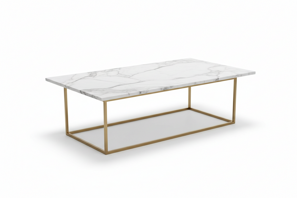 Modern Marble-Top Coffee Table