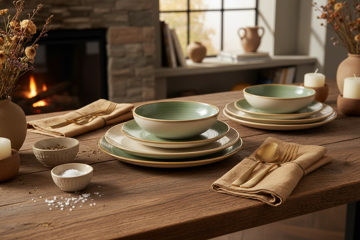 Premium Ceramic Dinner Plate Set