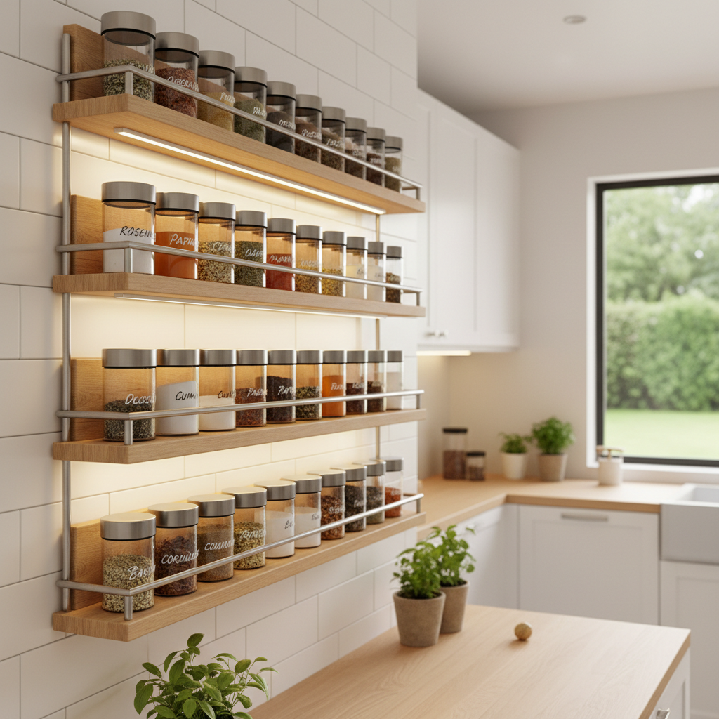 Premium Kitchen Spice Rack Organizer