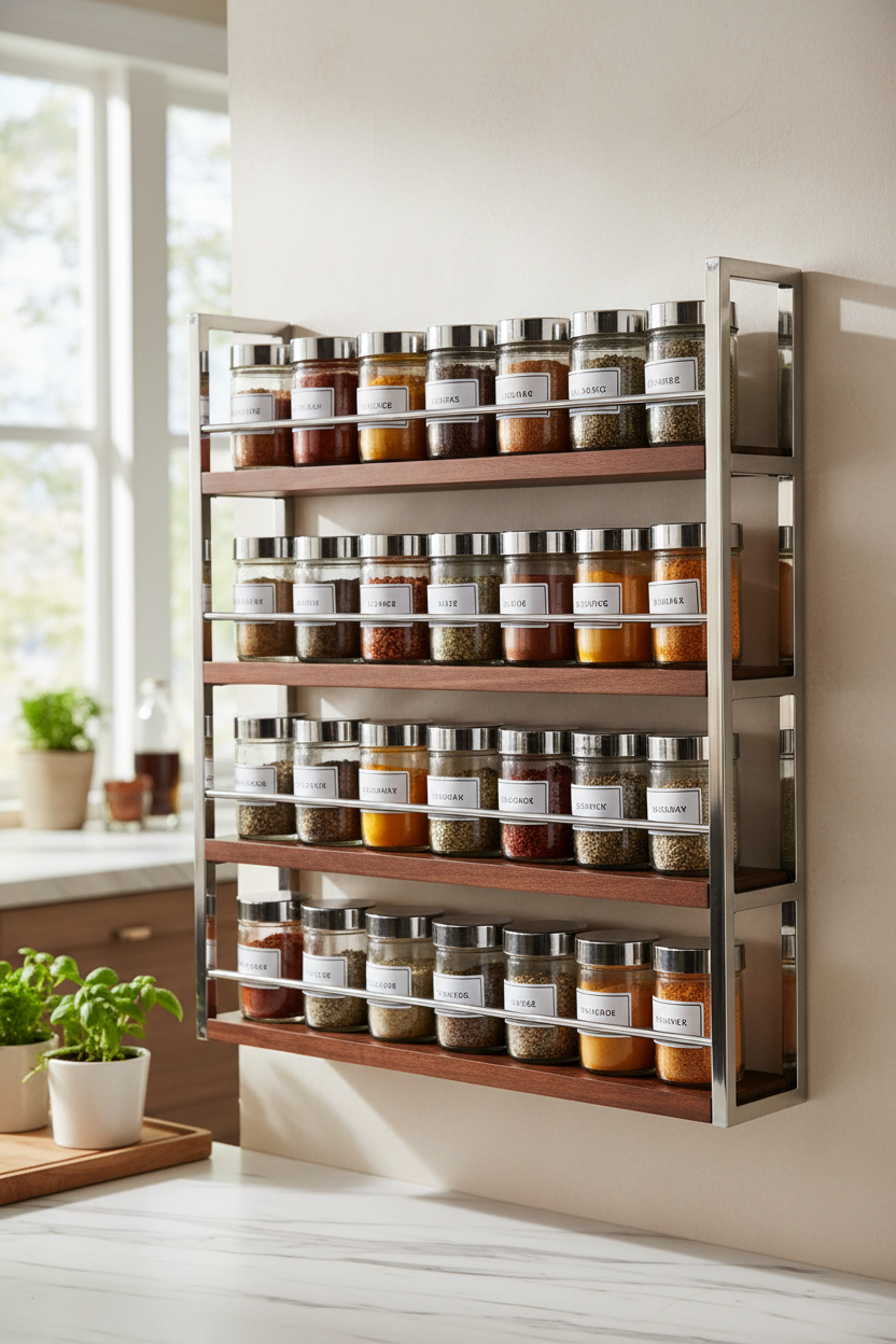 Premium Kitchen Spice Rack Organizer