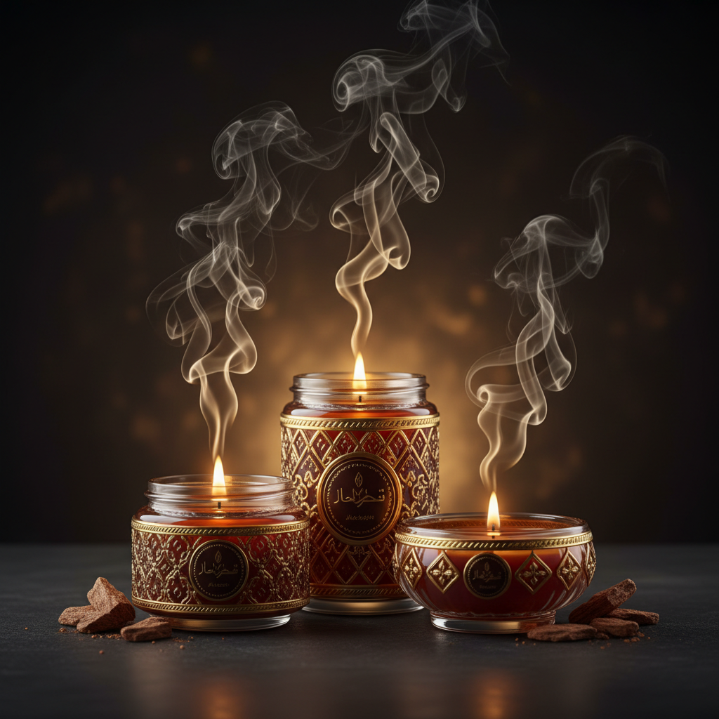 Scented Oud & Bakhoor Candle Set