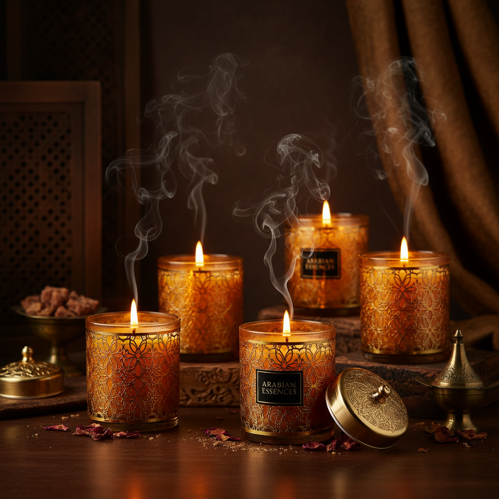 Scented Oud & Bakhoor Candle Set