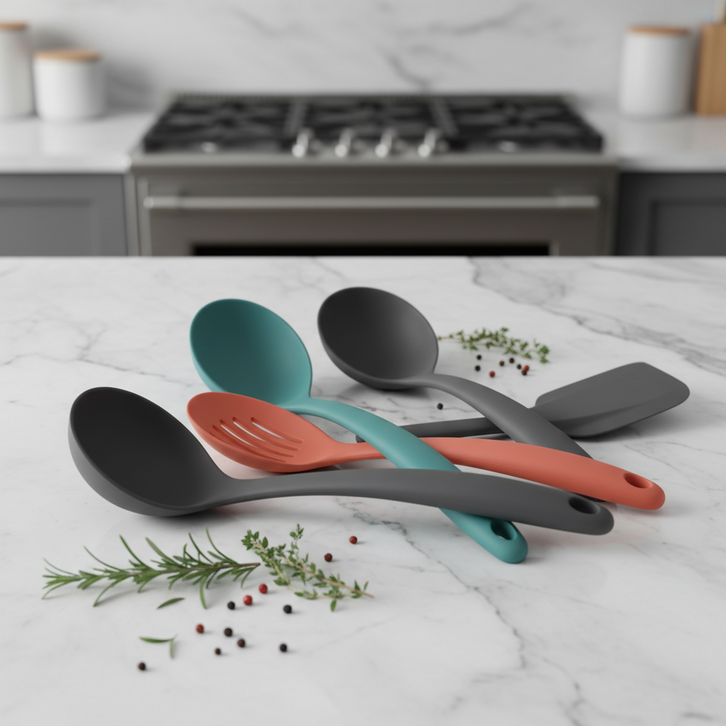 Silicone Cooking Spoon Set