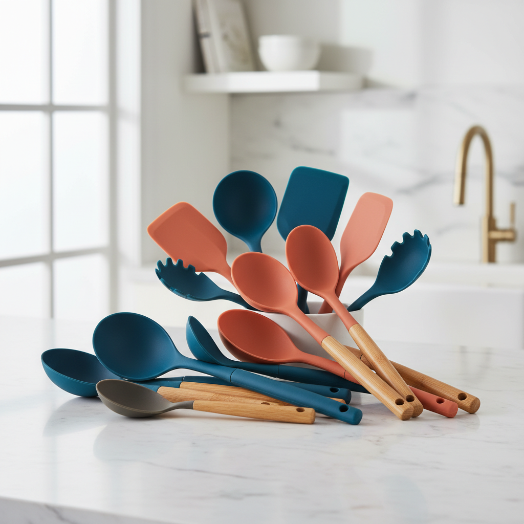 Silicone Cooking Spoon Set