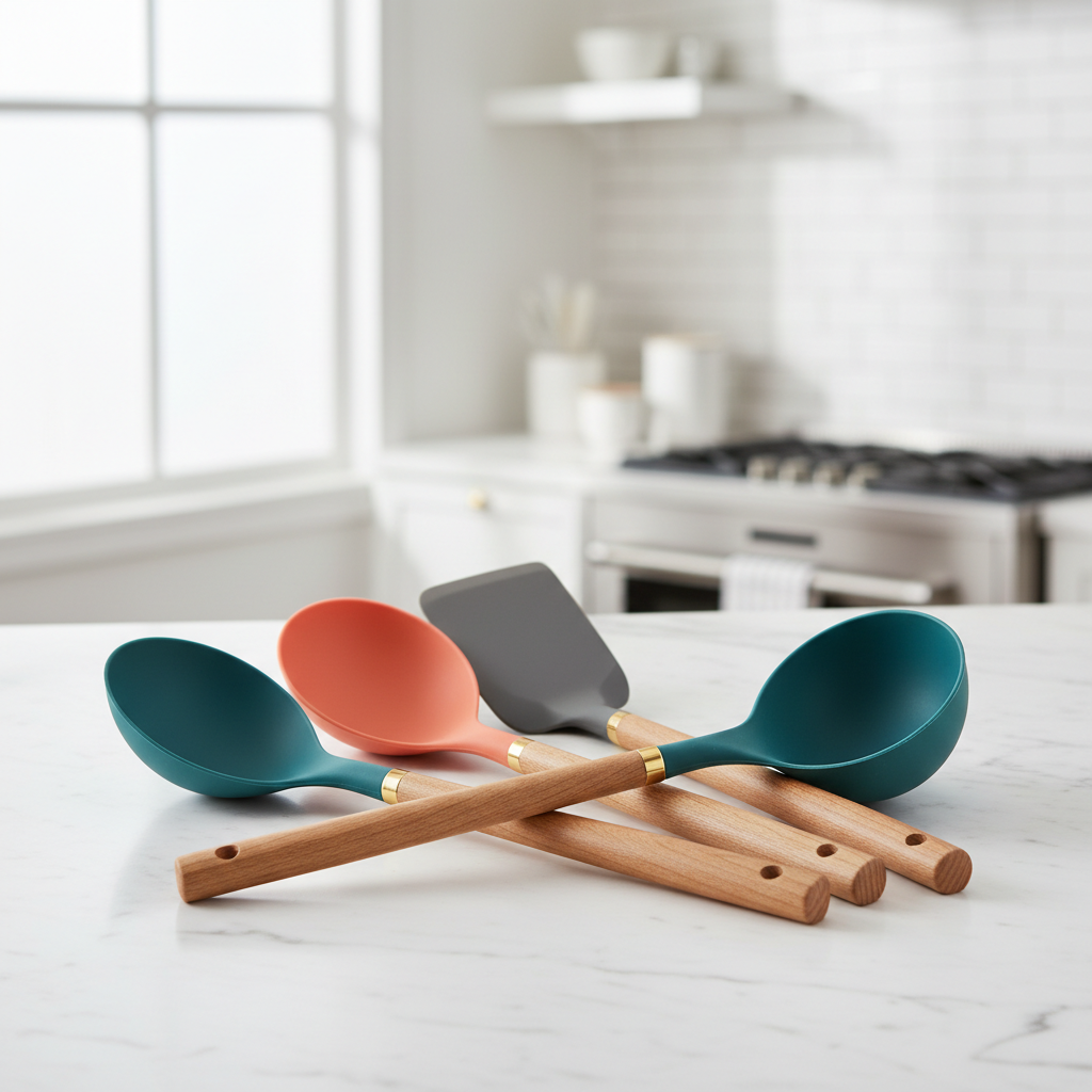 Silicone Cooking Spoon Set